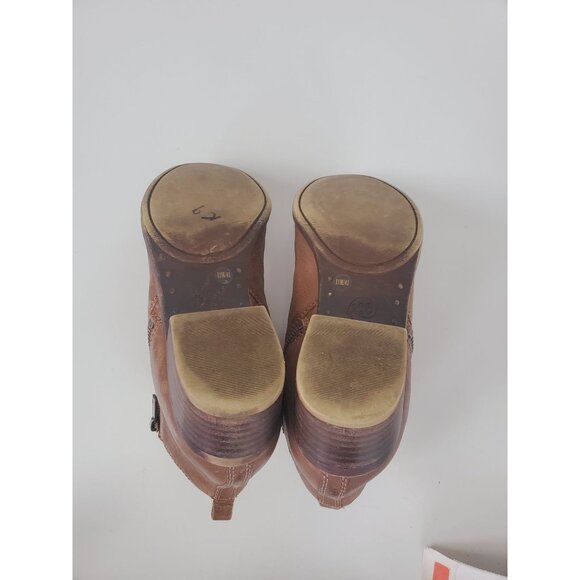 Lucky Brand BASEL Brown Ankle Boots Short Bootie Size 11 M Zip Winter Shoes - Picture 7 of 12